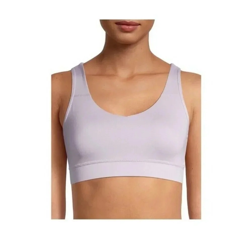 NWT AVIA Women's Small Purple Strappy Medium Support Sports Bra